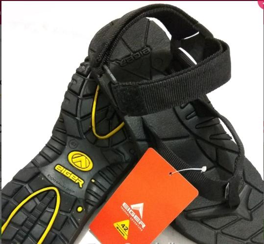 ONGKING GRATIS !!! Sandal Gunung Eiger Jepit Hitam Polos