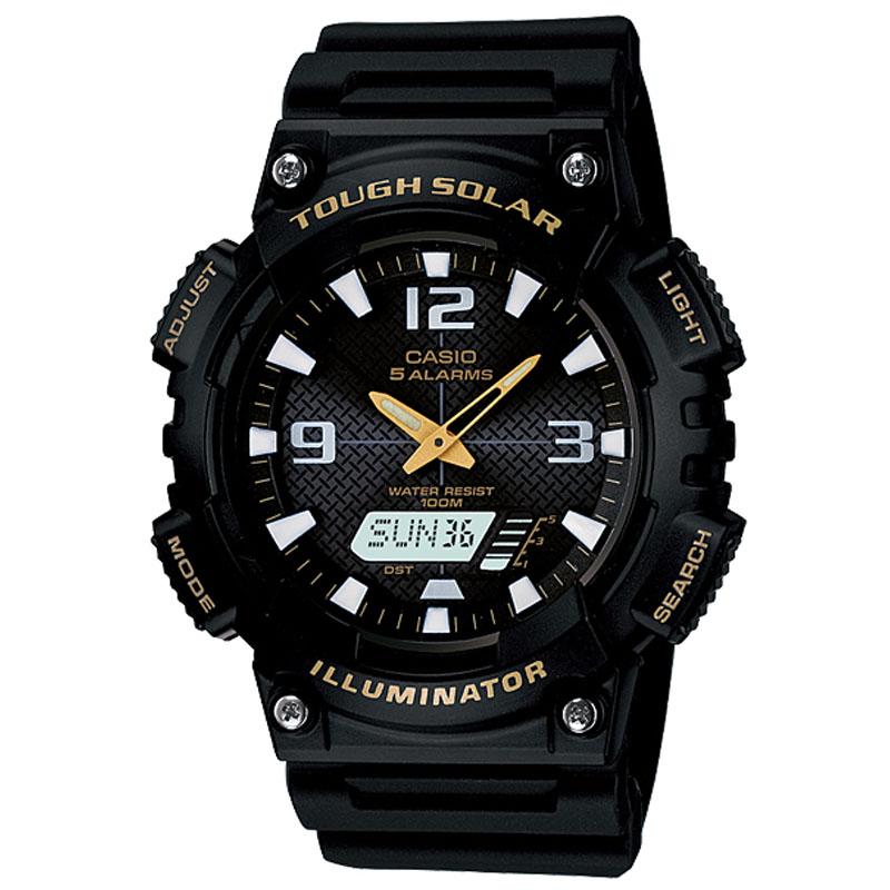 Casio Standard AQ-S810W-1BV - Jam Tangan pria - Black - Strap Rubber - LM