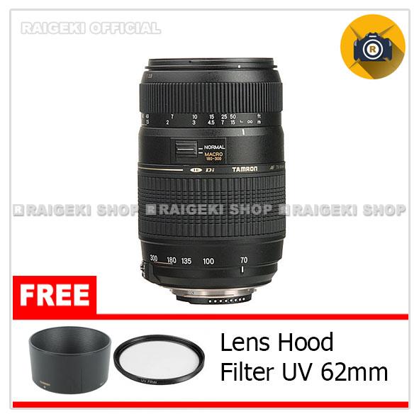 Tamron For Nikon AF 70-300mm f/4-5.6 Di LD Tele-Macro (1:2) Free Aksesories