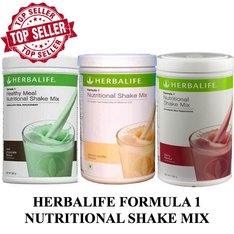 Herbalife 3 in 1 Formula Nutritional Shake Mix - French Vanilla, Wild Berry, dan Chocomint