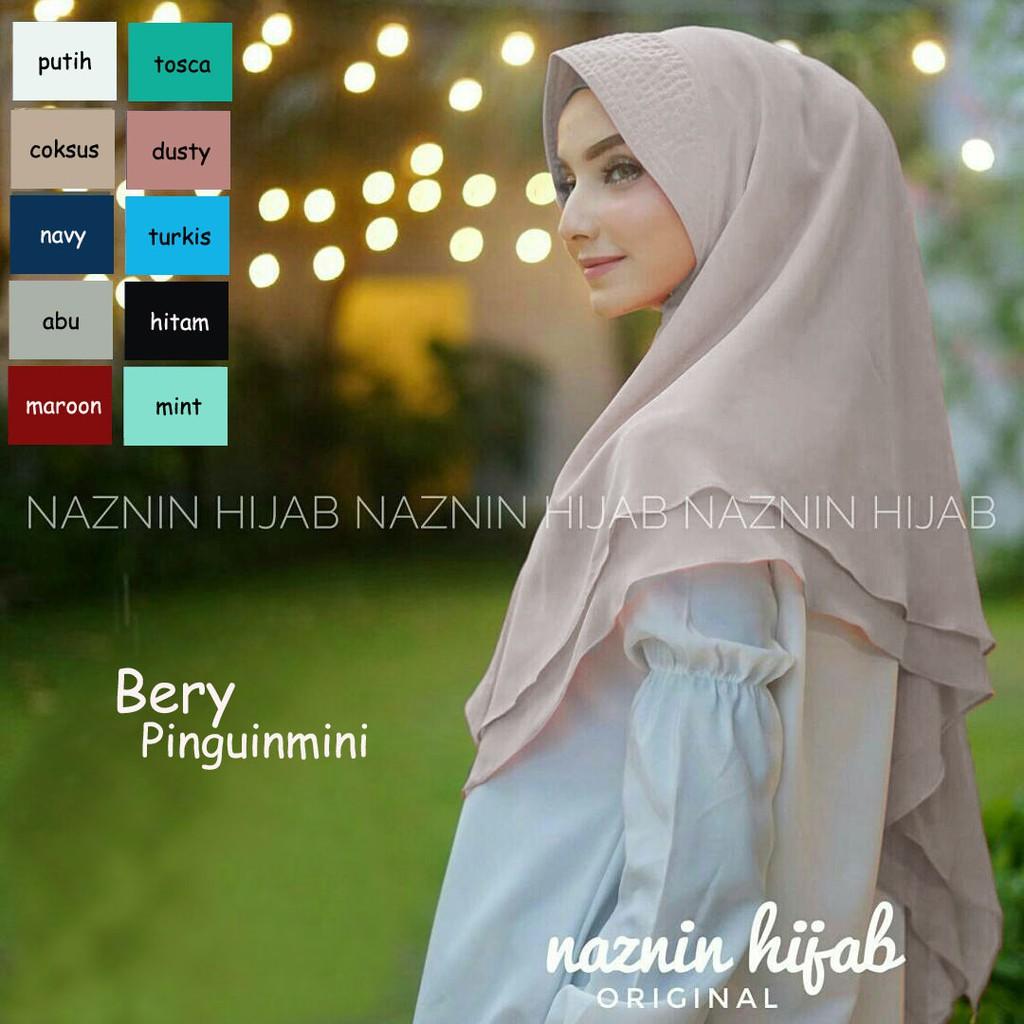 JILBAB INSTAN MUSLIM BERY PINGUIN MINI / JILBAB SYARI / VANILLA HIJAB / PASTAN / PASHMINA INSTAN