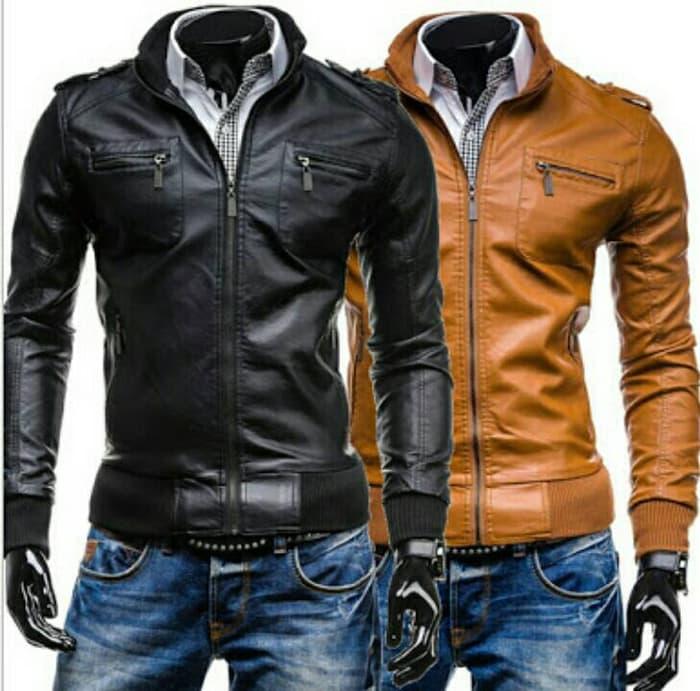 Sedang Diskon!! Jaket Kulit Polisi Korea - ready stock