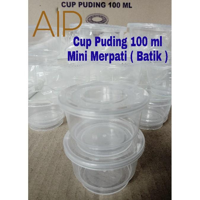 Cup Puding 100 Ml 25 Pcs Cup Mini Merpati Cup Jelly Slime Ice Cream - Pem0rx