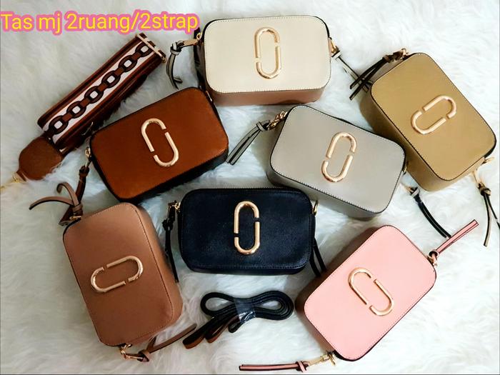 ORIGINAL!!! Tas mj(marc jacobs) free 2 strap/2 sekat ada embos marc jacobs - Ivory - YYPgPL