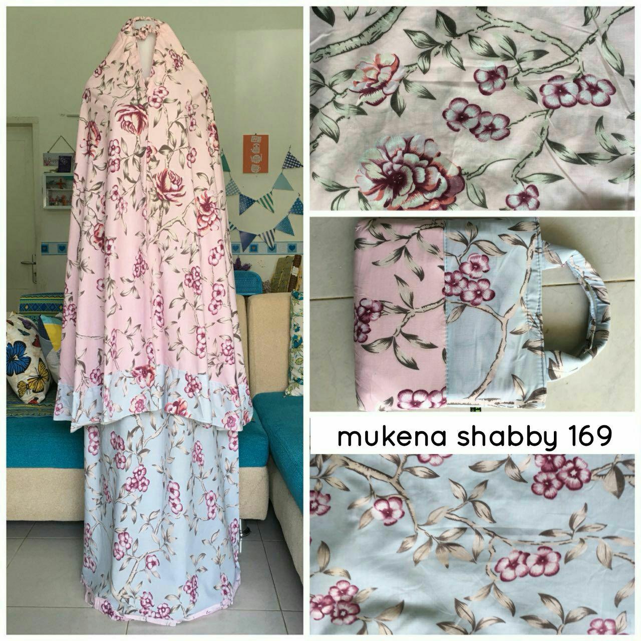 IZZAT Mukenah Shabby Chic katun jepang asli trend 2018 - Adem dan tidak menerawang