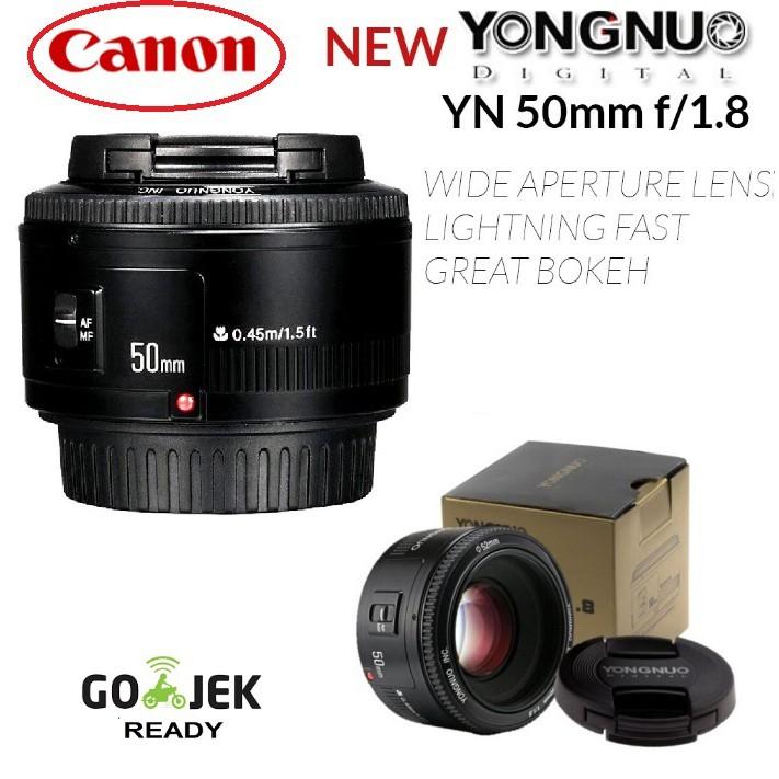 LENSA YONGNUO 50MM F1.8 FIX LENS FOR CANON AF-S Auto Fokus