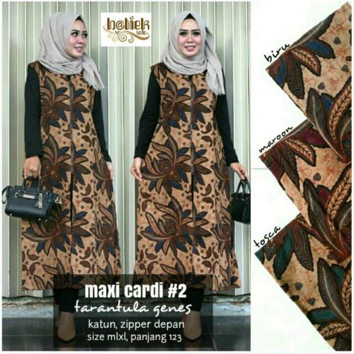 Dress Batik Solo. Maxi Cardi Batik 2 Tarantula Genes Series