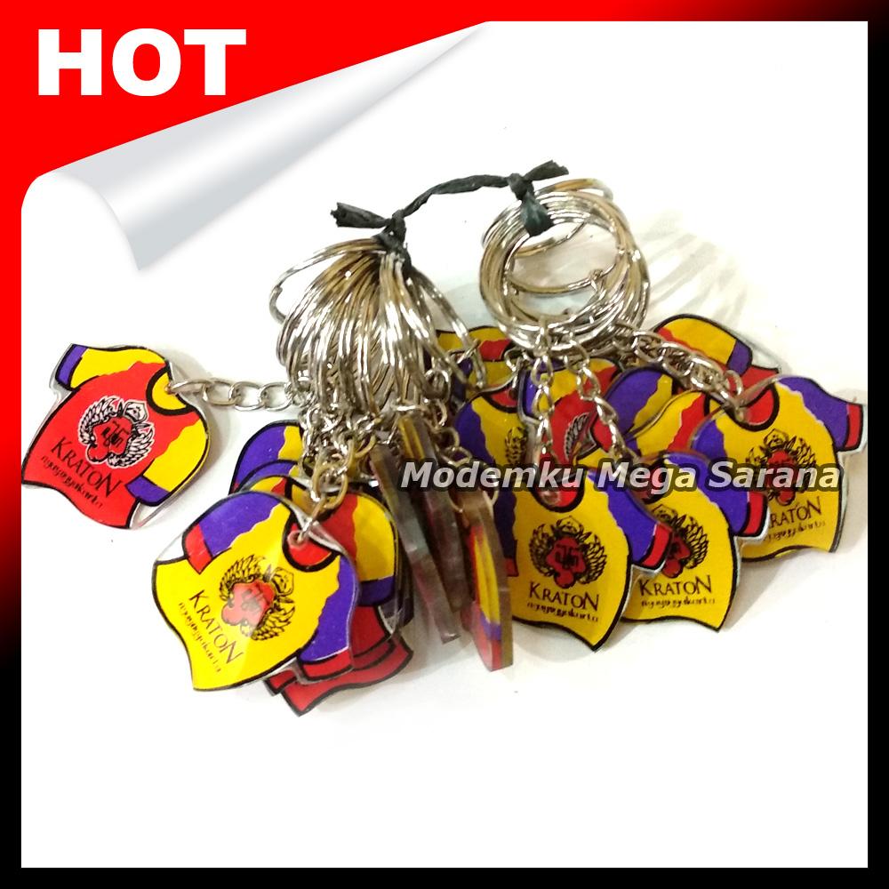Souvenir Gantungan Kunci Jogja MRT21 - Logo Kraton Jogja Bentuk Baju - Oleh Oleh Khas Jogja - 20pcs
