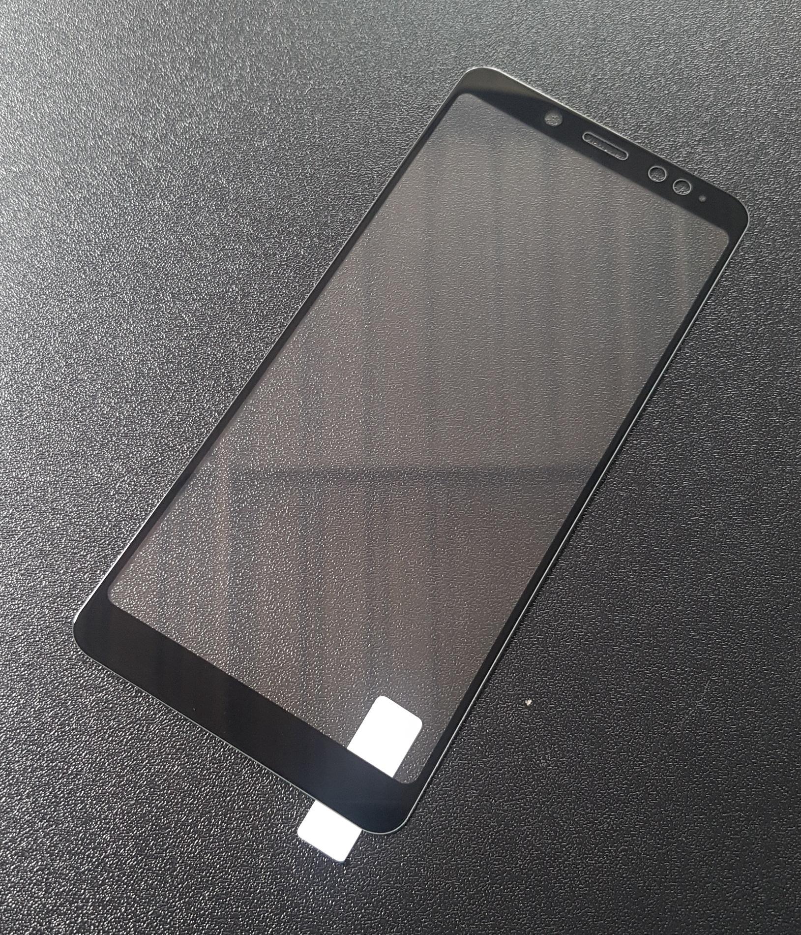 Tempered Glass Protector Xiaomi Redmi Note 5 Pro / Redminote 5 AI yang Camera Depan Sebelah Kiri Nano Fusion 5.99 Inch Hitam Full Layar