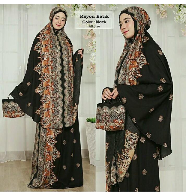 Lazda/cc Mukena rayon bali/Mukena rayon batik/Mukena jumbo/Mukena kekinian/perlengkapan solat /Fashion wanita/Baju muslim/Fashion muslim