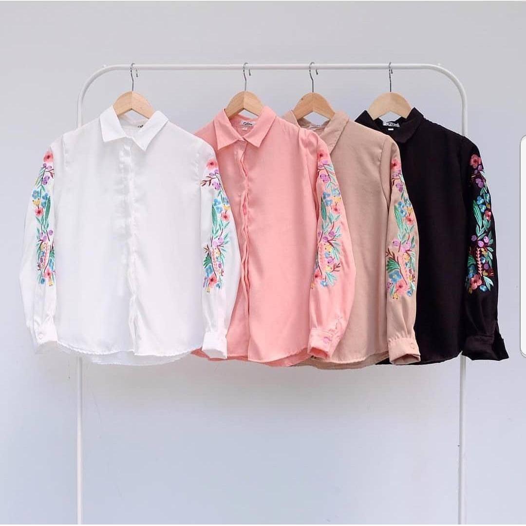 Baju Original Muslim Blus Vania Blouse Baju Panjang Wanita Pakaian Modis Casual Modern Baju Kerja Trendy Terbaru 2018