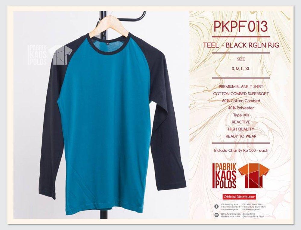 JUAL murah kaos polos standar DISTRO bahan cotton combed 30s RAGLAN PANJANG di lapak Pabrik Kaos Polos bandungblanktshirt