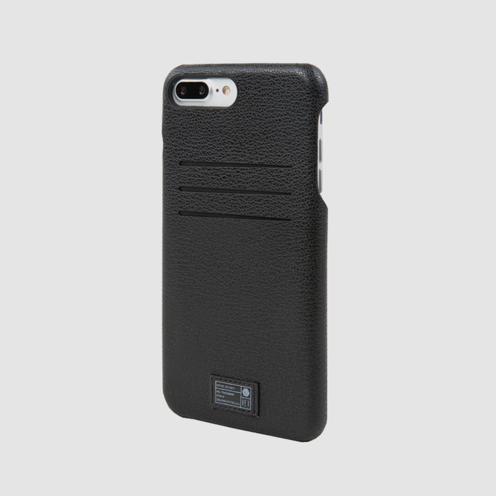 HEX Solo Wallet for iPhone 7 Plus - Leather - Gadgets Accessories - Black - Male - HX2281-BLCK