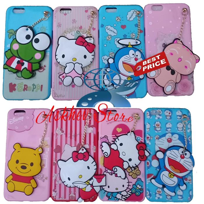 Case 4D karakter + Gantungan + Mirror Compatible For Xiaomi Redmi Note 5a 3D boneka