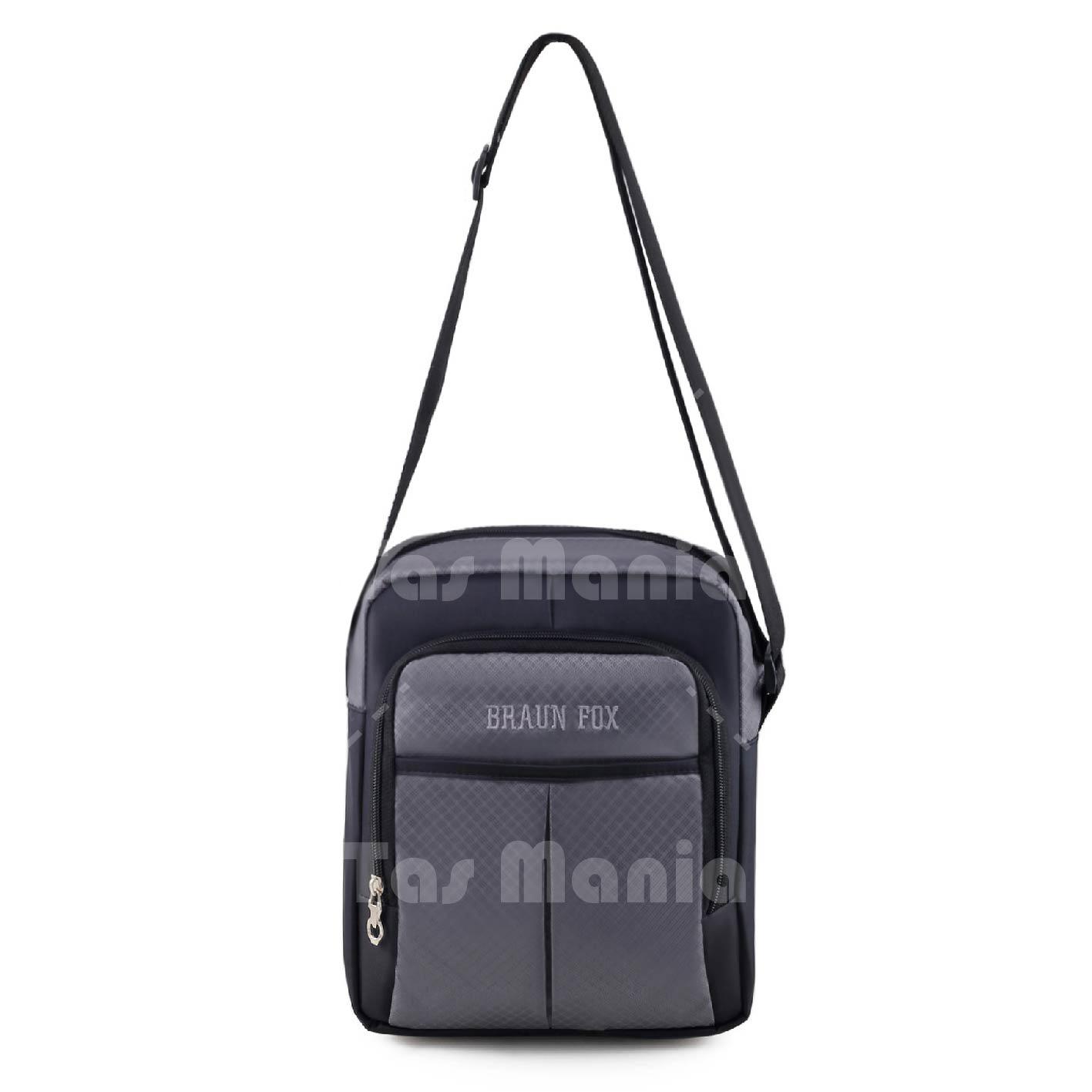 Tas Selempang Pria / Wanita Braun Fox - Slingbag Pria Afro - Grey - Tas Pria Tas Bahu Tas Messenger Tas Slempang Crossbody Man Tas Waist Bag Pinggang Sling Chest Bag Eiger Efg Consina Bodypack Fila Xiaomi Polo Decathlon Quechua Palazzo Terbaru Best Seller