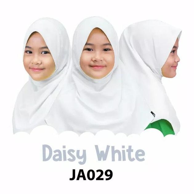 Jilbab Anak Instan Afrakids White Daisy