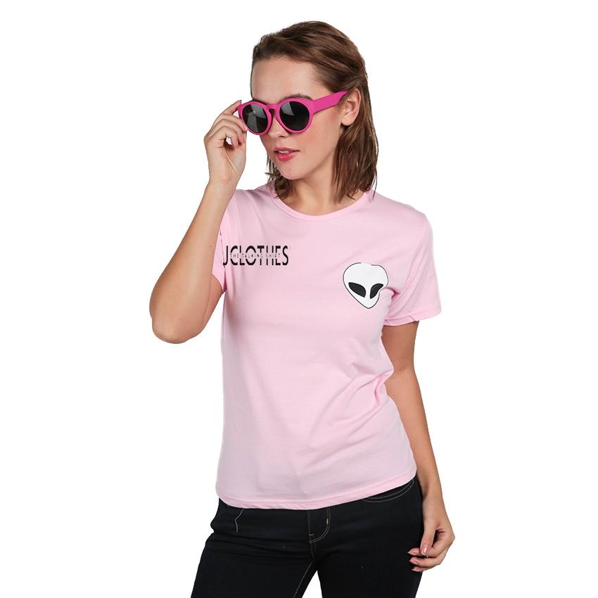 JCLOTHES Kaos Cewe / Tumblr Tee / Kaos Wanita Lengan Pendek Alien