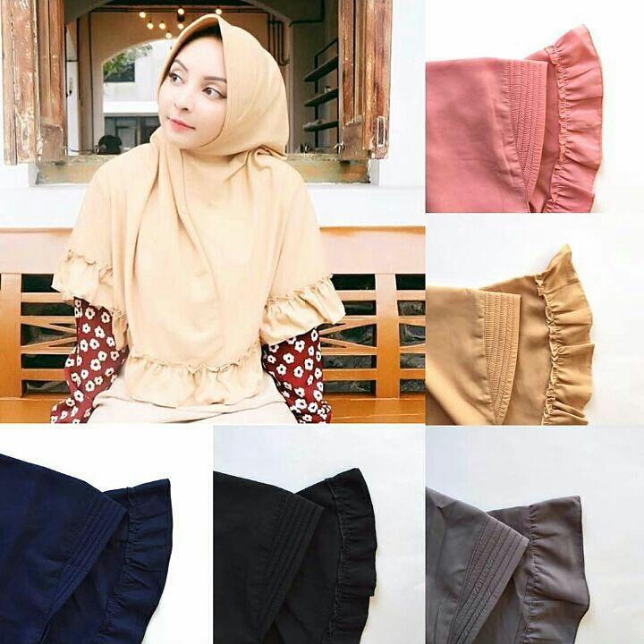 JILBAB INSTAN CASANDRA REMPEL / JILBAB SYARI / MURAH WANITA / GROSIR JILBAB / VANILLA HIJAB / HIJAB