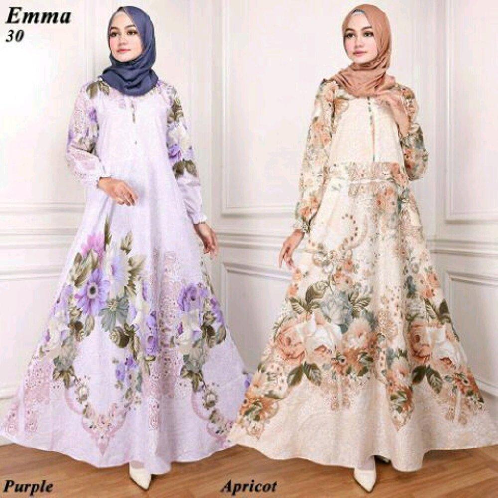 Gamis Maxi Dres Katun Busui Emma 5W Tanpa Pasmina di lapak Toko Kembar Tanah Abang rinymangiwa