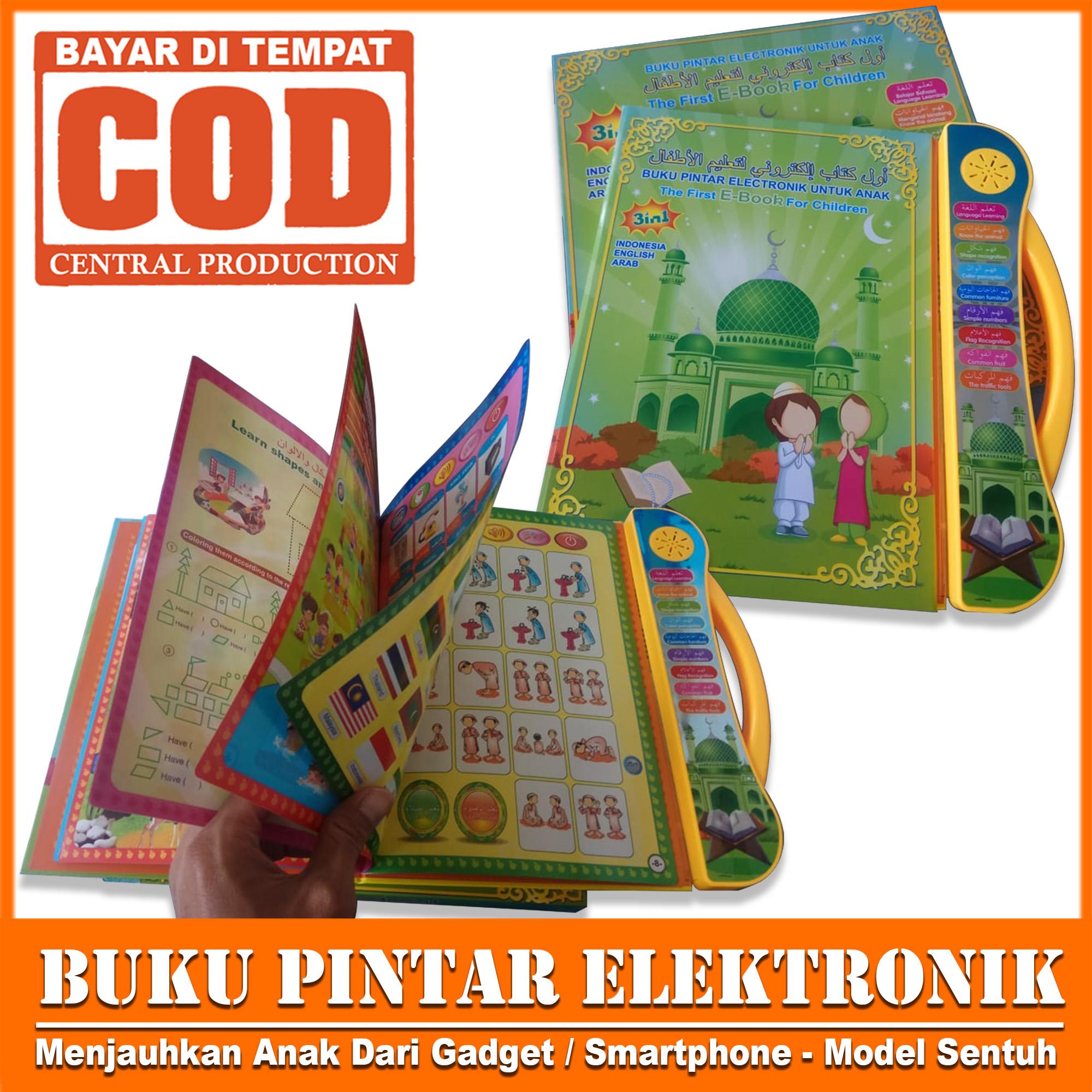 Playpad Ebook Muslim 3 in 1 Mainan Edukatif Anak Islami Apple Quran Tablet Version Mainan Anak Edukasi Ipad Bahasa Inggris Arab + Free 3 Baterai REAL PICTURE