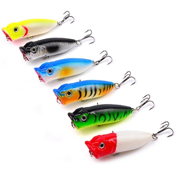 HARGA PROMO!!! Popper Fishing Lures Umpan Ikan Mancing Di Laut Danau Sungai - xbXHET