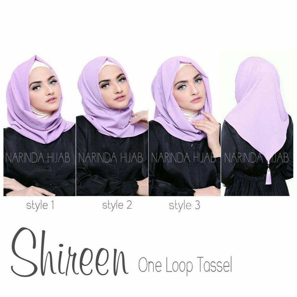 Hijab Jilbab Kerudung Pashmina Instan Pastan Shireen One Slup by Narinda