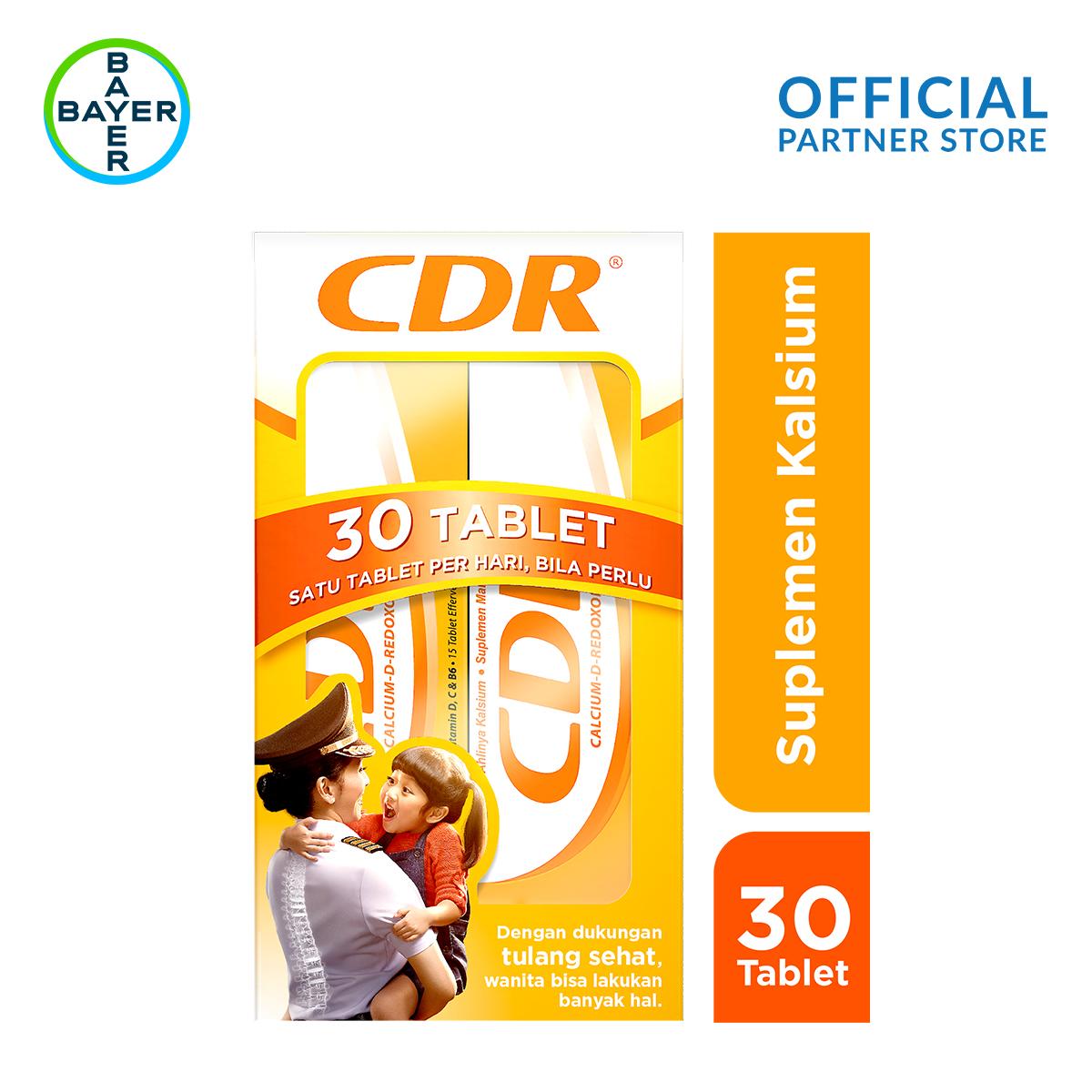 CDR Suplemen Kalsium Rasa Jeruk 30 Tablet - Monthly Box