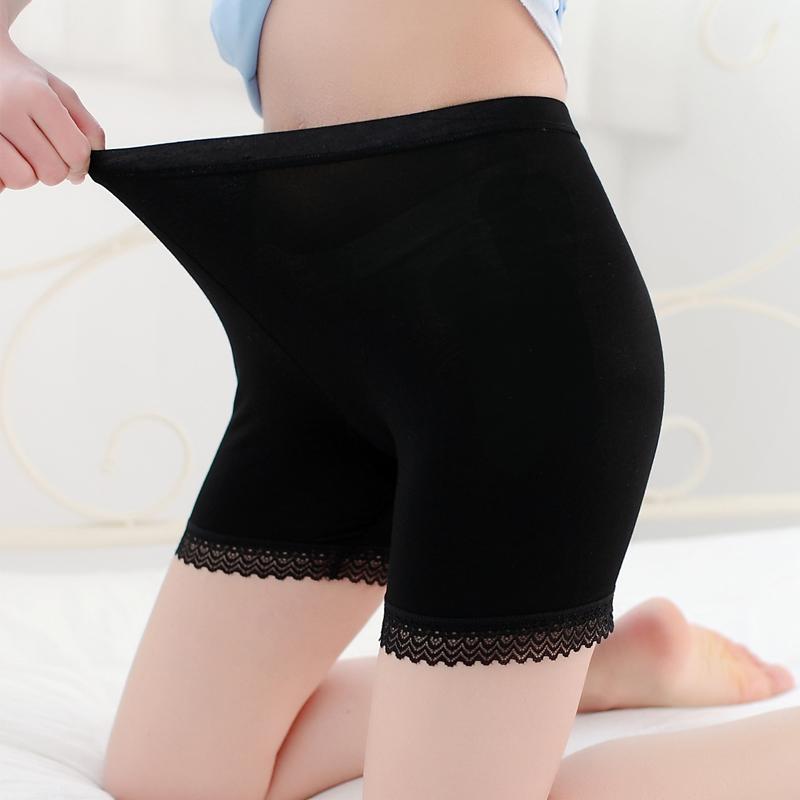 Anti Tembus Pandang Celana Keselamatan Musim Panas Perempuan Tidak Pinggiran Digulung RESTONIC Legging Pakaian Dalam Asuransi 1/3 Celana Pendek Model Tipis Murid