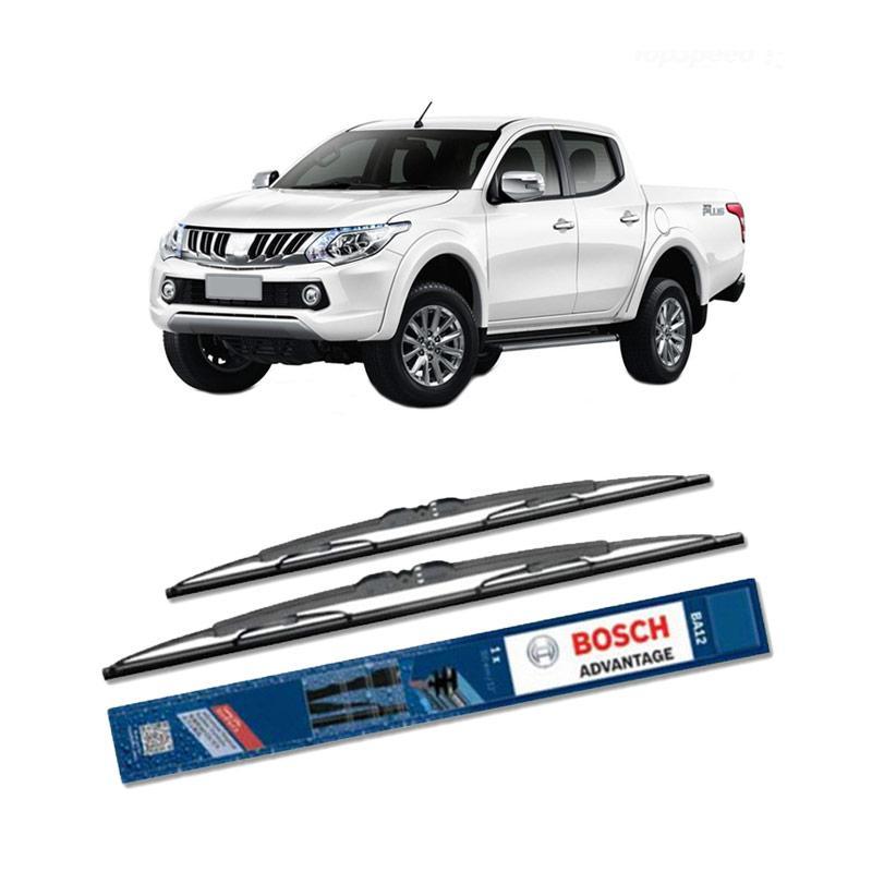 Wiper Kaca Depan Mobil BOSCH Advantage for Mitsubishi Strada Triton 21 & 19 Inch [kanan & kiri]