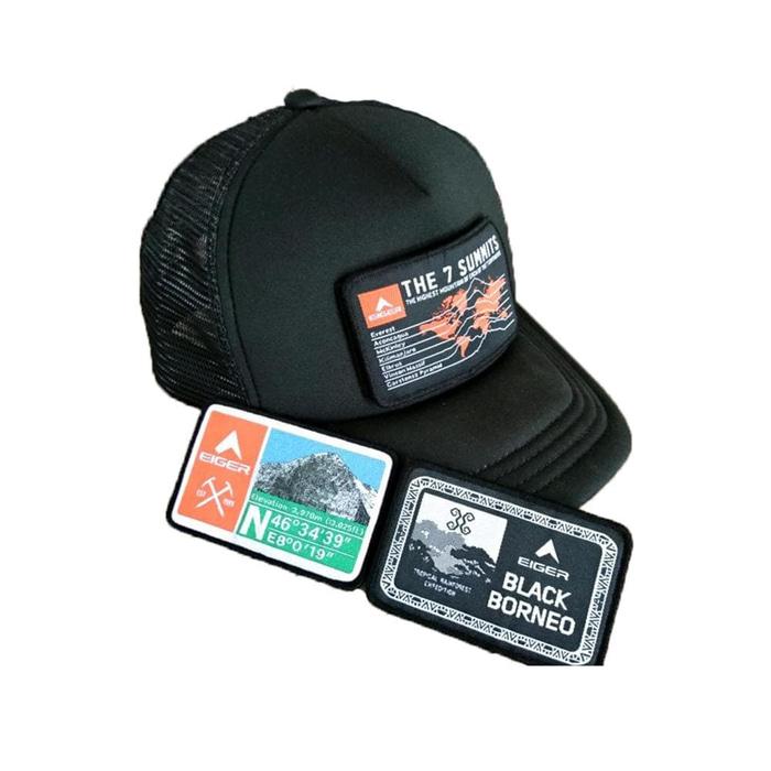 HARGA PROMO!!! topi eiger 910003731 001/002 tactical field cap black - free 3 logo