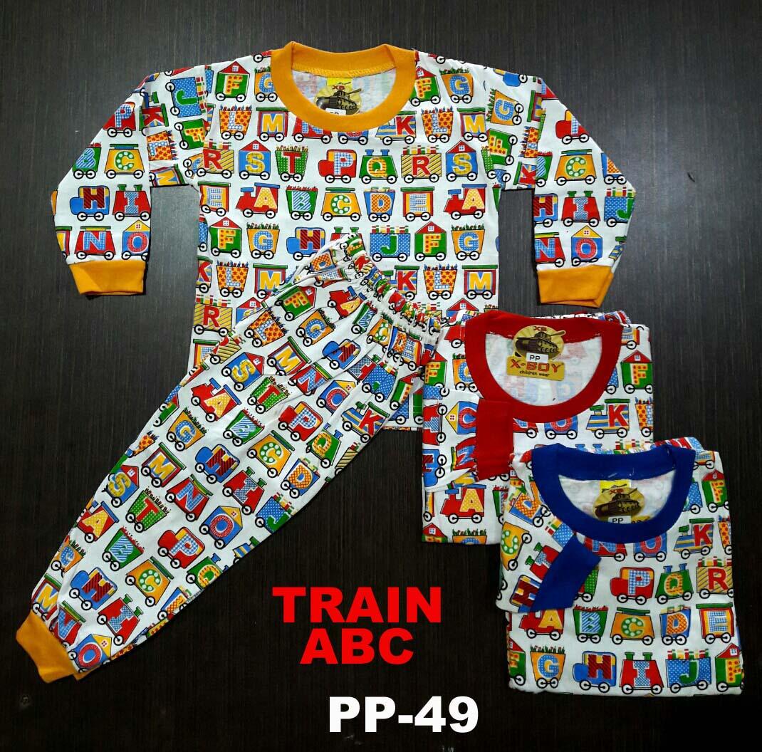 Baju Tidur Anak gambar TRAIN ABC ( PP-49 )