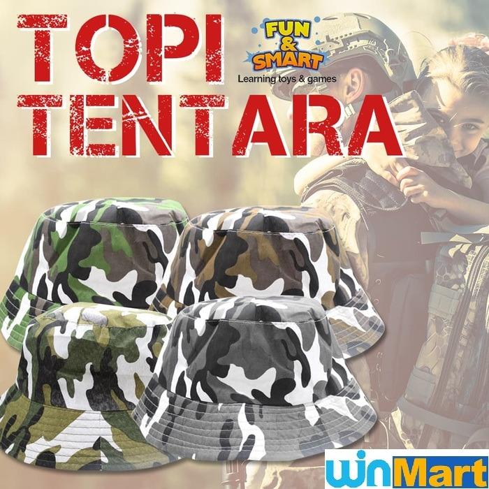 Mellius Topi Kain Motif Tentara Pilihan