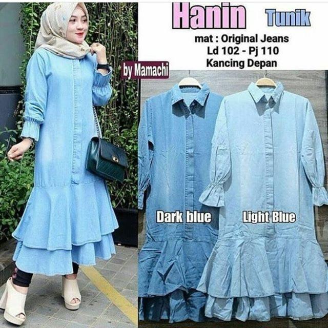 Hanin Tunik Jeans Wash