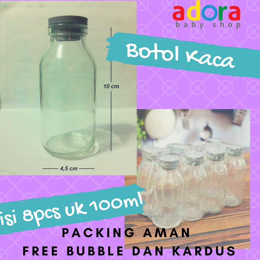 Botol Kaca Asi Tutup Karet Rekondisi per 8pcs