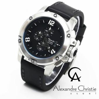 Review of Alexandre Christie Original AC6295M Jam Tangan Pria leather strap hitam silver anggaran terbaik - Hanya Rp1.059.390