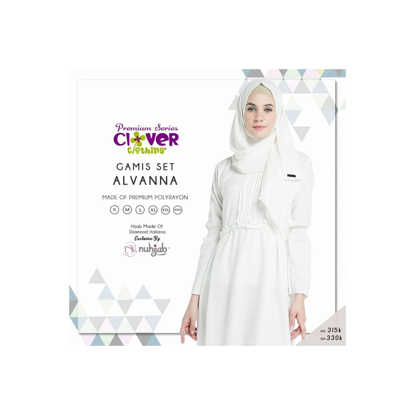 Gamis Muslim Putih polos - Saimbit lebaran - Jual Busana Muslim Origin