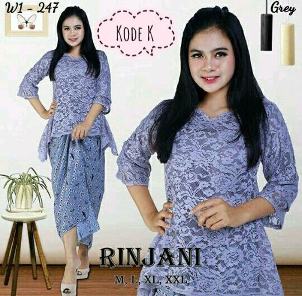 Stelan Kebaya Brukat Plus Rok Lilit Bianca Grup B di lapak Toko Kembar Tanah Abang rinymangiwa