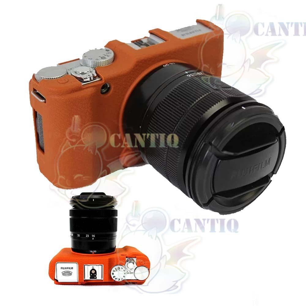 QCF Silicone Fujifilm X-A2 / XA2 Sillicone Case Kamera Fujifilm / Rubber Case Camera / Silikon Case X-A2 / Sarung Silicon Kamera XA2 / Casing Kamera - Coklat