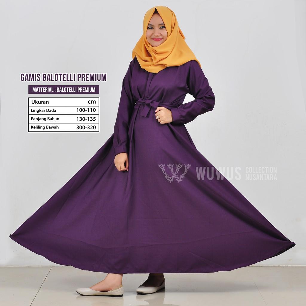 Gamis Balotelli Polos / Balotelli Import Umbrella / Resleting Busui / Termurah