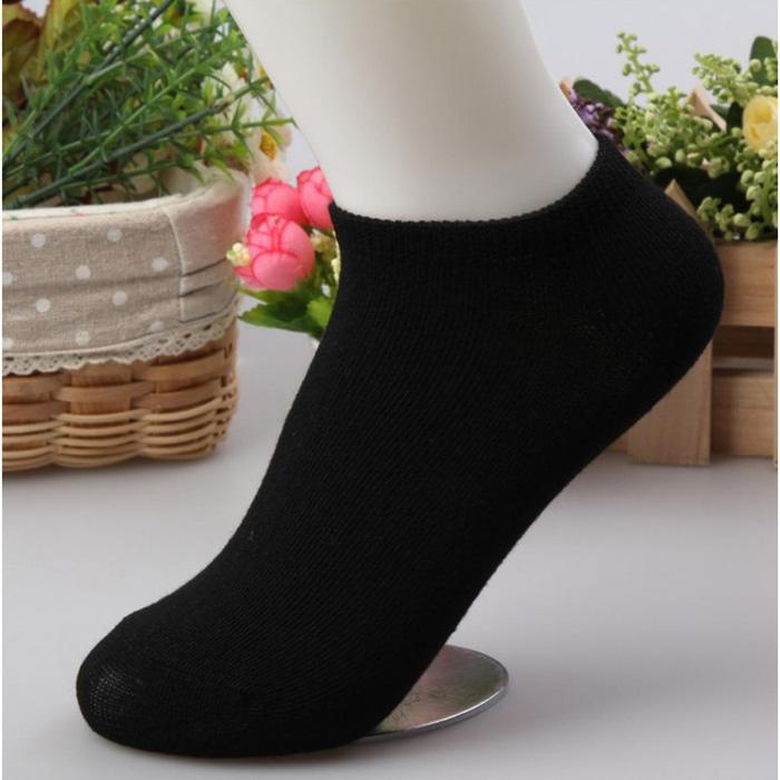 BELI 1 DAPAT 3 PASANG Kaos Kaki Pendek Mata Kaki Hitam Polos Dewasa Hidden Invisible Socks