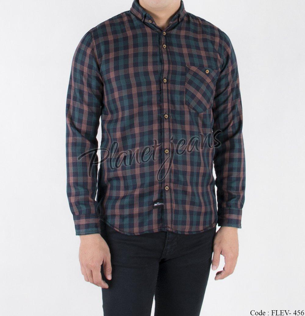 kemeja flanel pria slimfit lengan panjang dan kemeja motif kotak bahan flannel slim fit cowok flev-456 di lapak Planet Jeans planetjeans