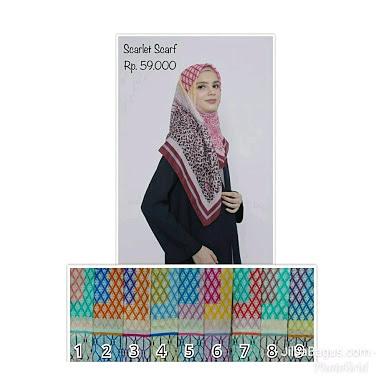 Kerudung zoya scarlet