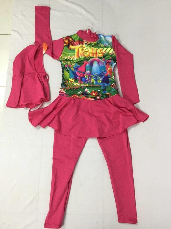 Swimsuit (Baju Renang) Muslim Anak Sd (Kisaran 7-10 Tahun)