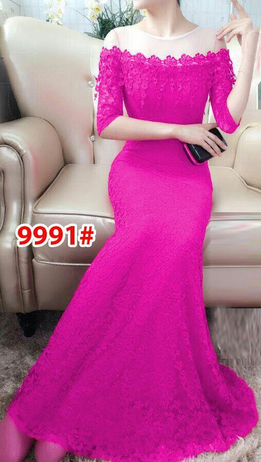 9991# baju pesta import / gaun pesta import / baju pesta brokat / longdress fashion import / gaunpanjang
