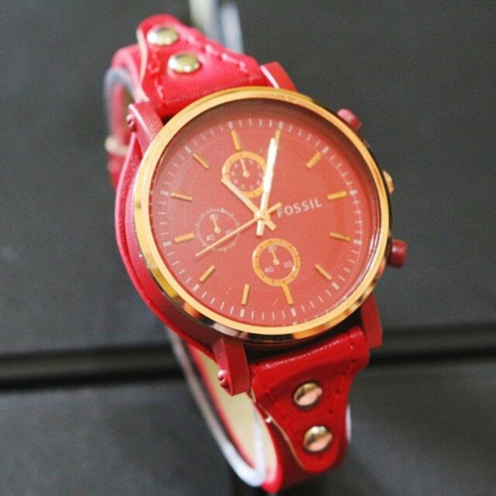 jam tangan wanita fossil murah / jtr 1064 merah / Jam tangan wanita / jam tangan model terbaru / jam tangan murah / jam tangan cantik / jam tangan modis / jam tangan elegant