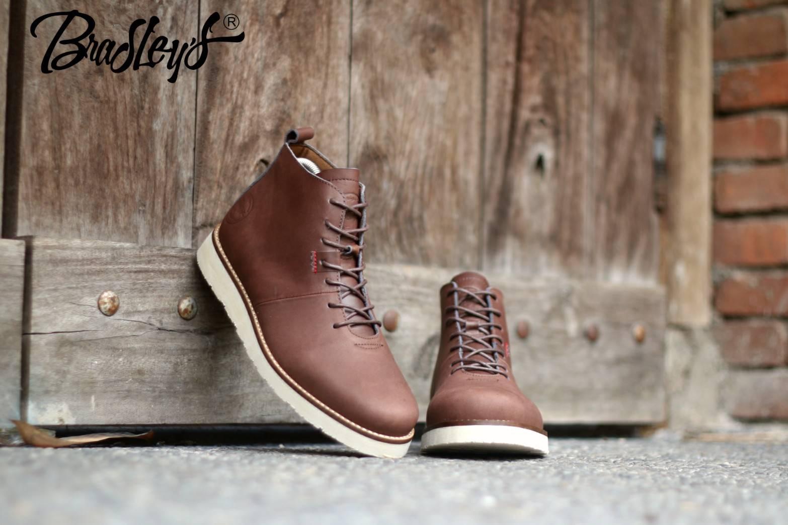 B A E WEAH Sepatu Brodo Kulit Bradleys Original - Brodo Sepatu Boots kulit Pria Dan Wanita Kulit Asli - Sepatu Boots Pria - Sepatu Boots Tinggi