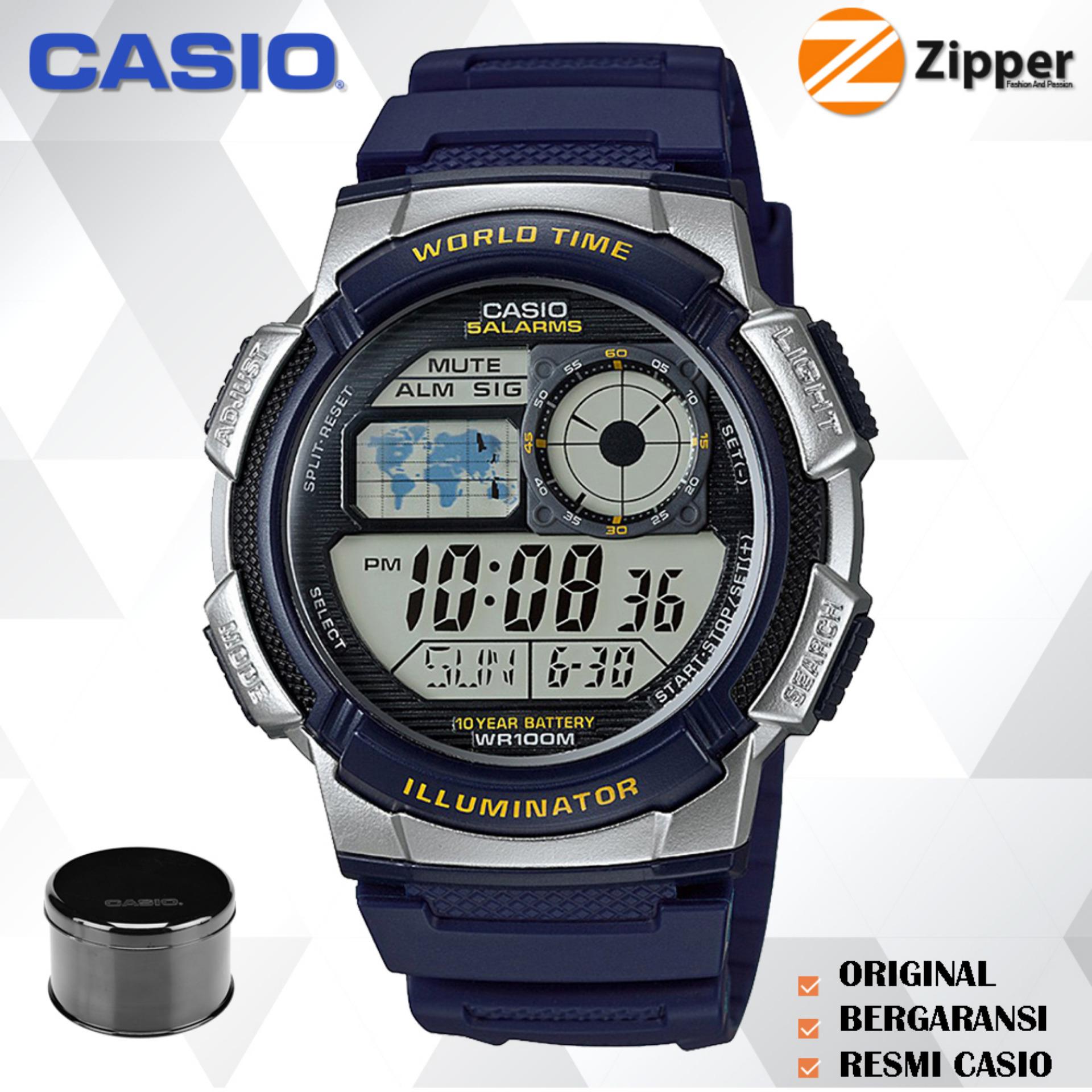 Casio Jam Tangan Digital Men and Women Spesial AE-1000W Youth Series - Tali Karet PROMO
