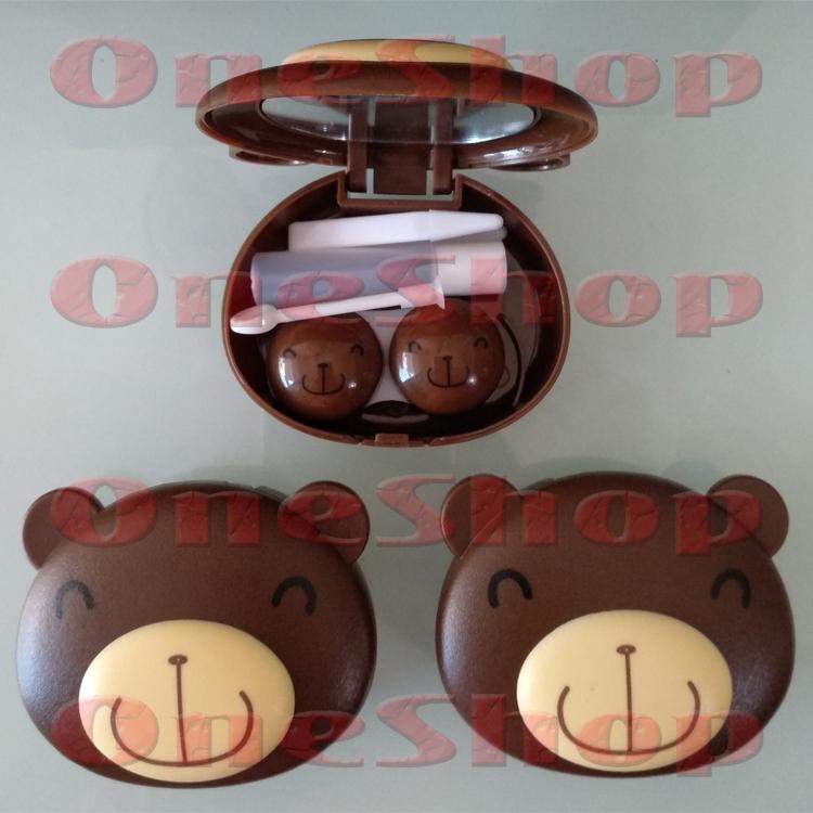 Tempat Softlens Unik & Lucu Kharakter Bear Coklat
