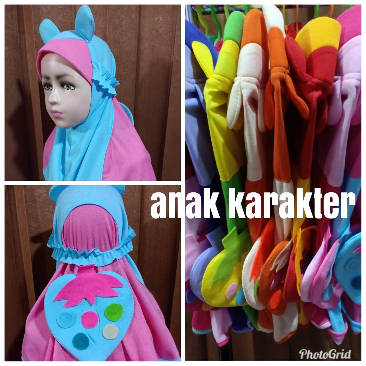 HWS Kerudung Anak Murah / Kerudung Rabbani / Model Jilbab Anak Karakter
