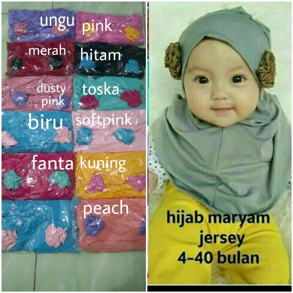 jilbab bayi maryam- kerudung anak 0-3 tahun- hijab bayi murah- jilbab anak lucu - kerudung bayi di lapak AF ONLINE 19yuniarti